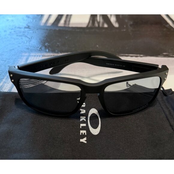 OO9102 Oakley Holbrook Dark Ink Fade Prizm Polarized Sunglasses - Picture 15 of 15